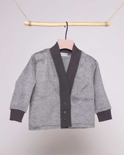 pilkas viknos švarkelis vaikams