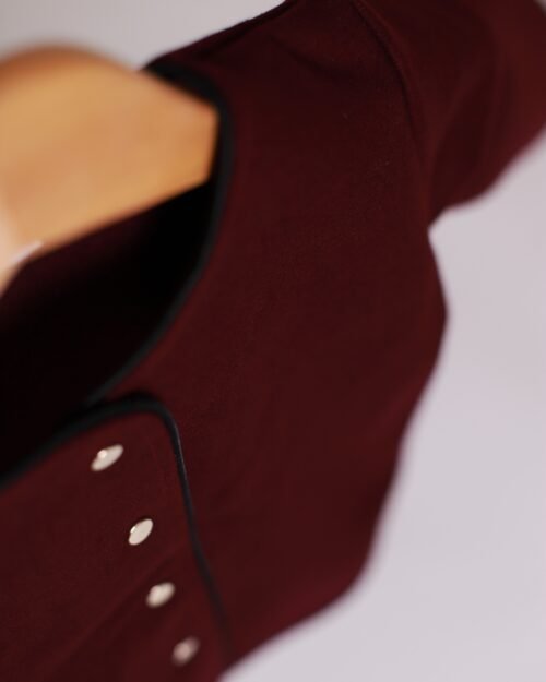 bordo vilnos švarkelis vaikams