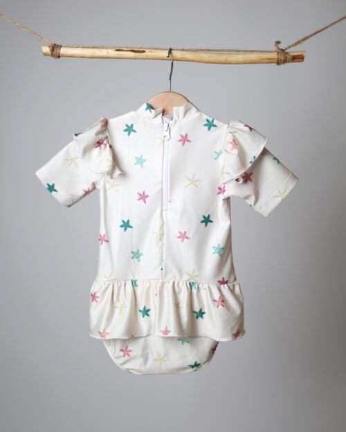 vaikiškas maudymosi kostiumėlis su užtrauktuku