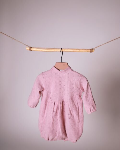 rausvas kombinezonas mergaitei