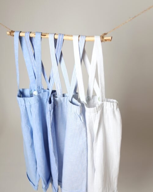 vaikiškos lininės kelnės