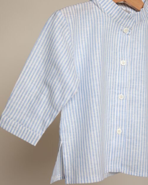 vaikiški lininiai marškiniai