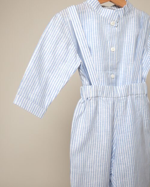 lino marškiniai ir kelnės vaikams