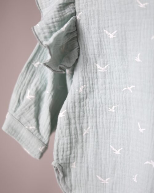 muslino marškiniai su raukinukais