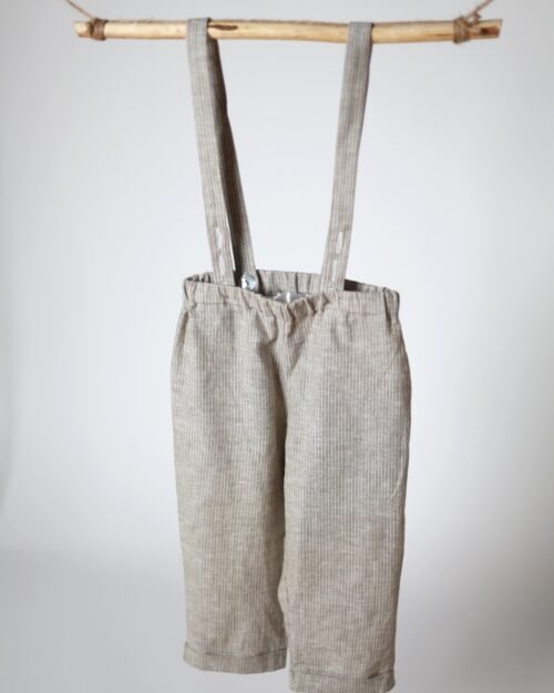 vaikiškos lininės kelnės