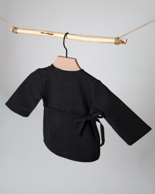 surišamas vilnos švarkelis kūdikiams