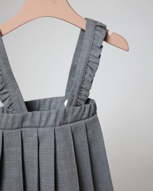 languotas vilnos sijonas mergaitei su petnešomis
