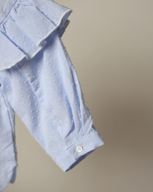 žydri marškiniai su apkykakle