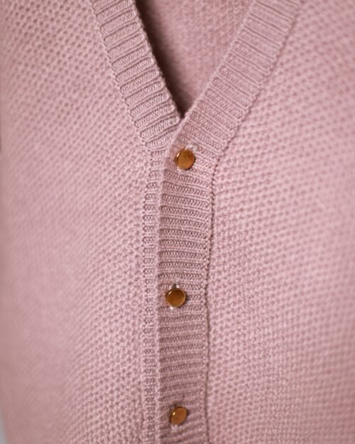 vaikiškas susagstomas merino vilnos megztinis