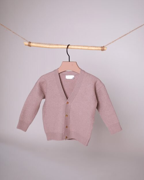 vaikiškas merino vilnos megztinis su sagutėmis