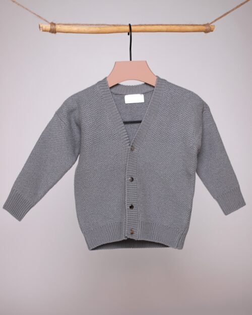 vaikiškas susagstomas vilnso megztinis