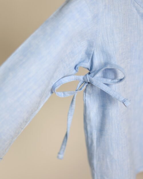 susiaučiamas lino švarkelis