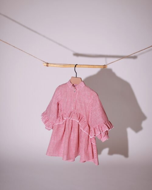 mergaitiška medvilnės suknelė