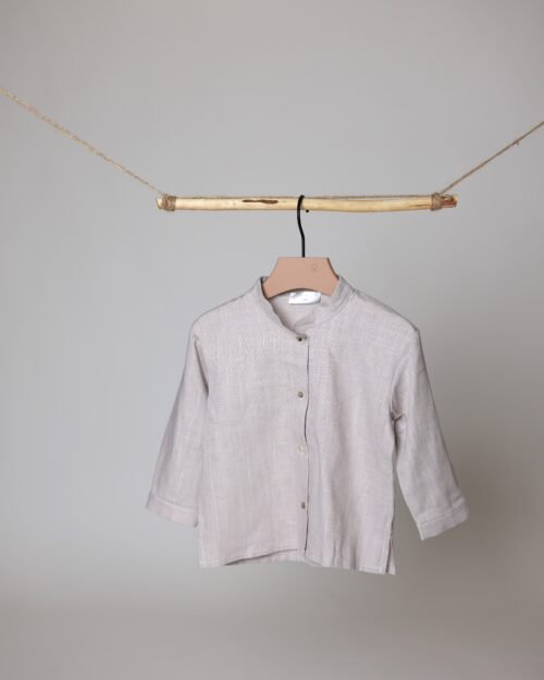 vaikiški lininiai marškiniai