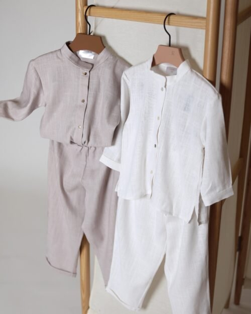 lininės kelnės vaikams