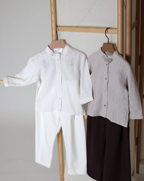 lininiai kostiumėliai vaikams