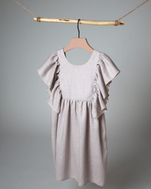 lino suknelei mergaitei