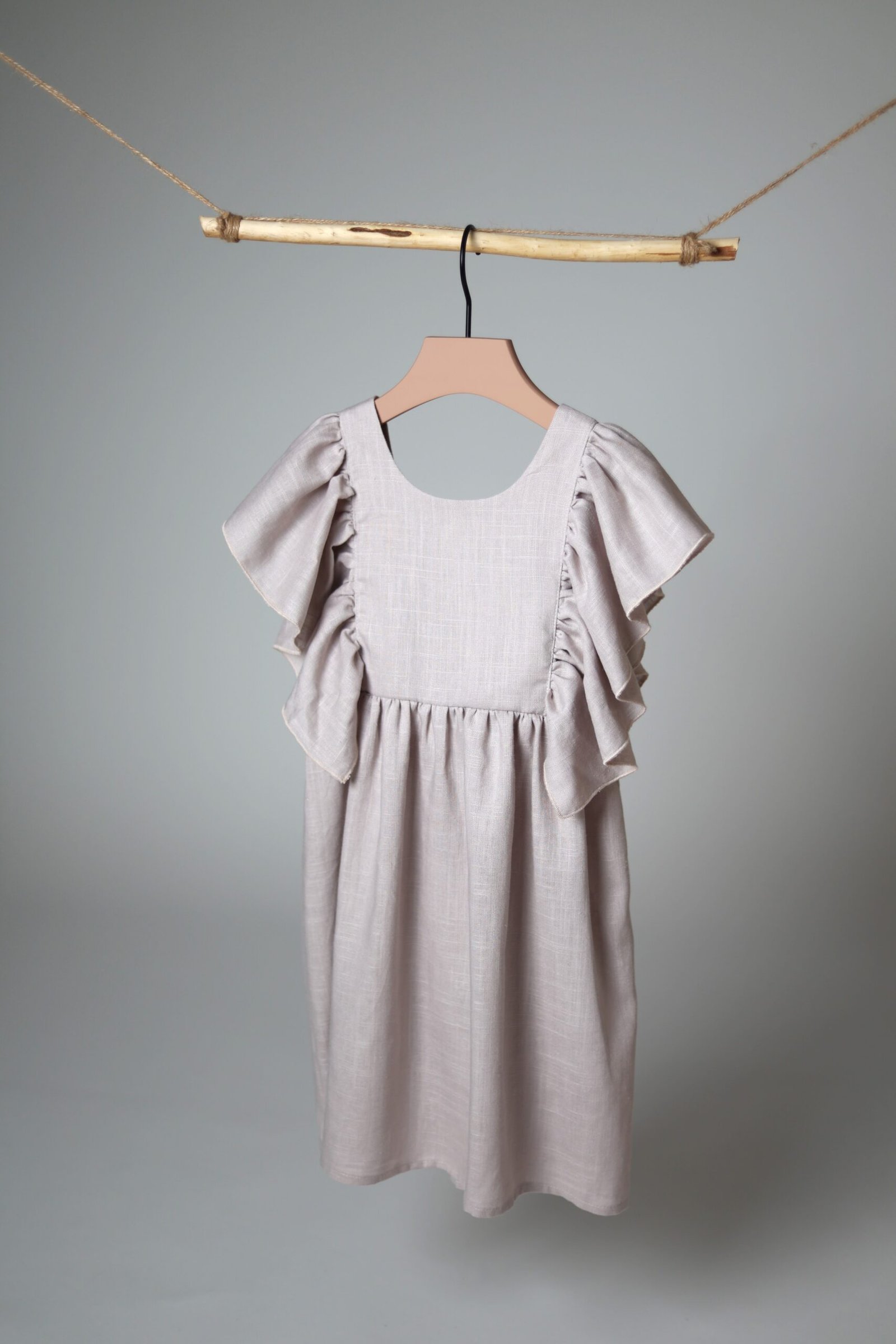 lino suknelei mergaitei