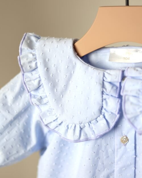 vaikiški marškiniai su raukiniais