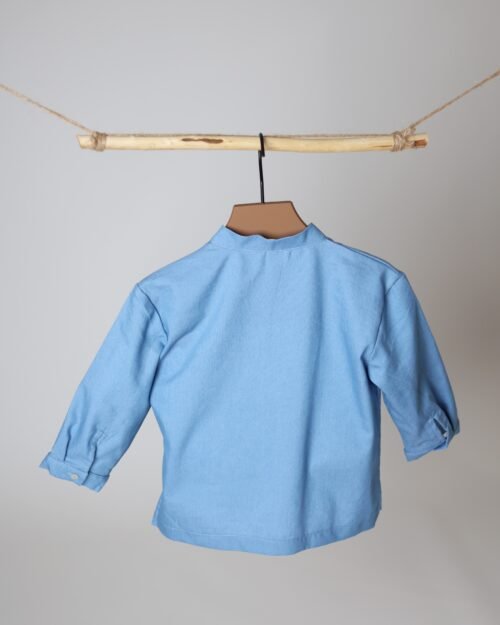 vaikiški lengvo džinso marškiniai