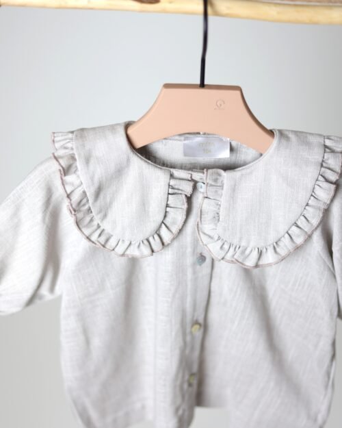 lino marškiniai mergaitei