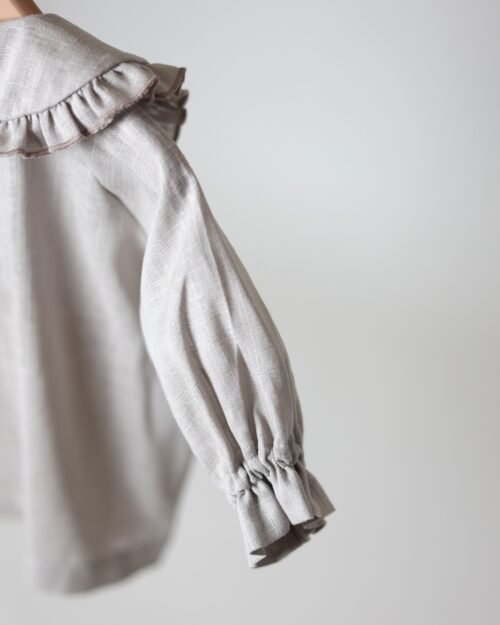 lino marškiniai su apykakle