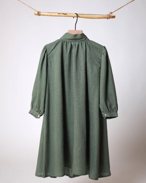 ilga lininė suknelė