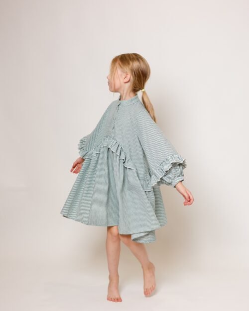 raukinukų suknelė mergaitei