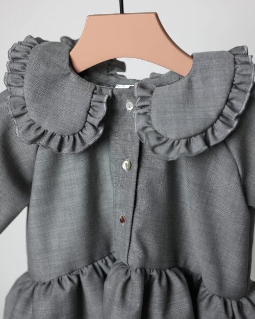 mergaitiška vilnos suknelė