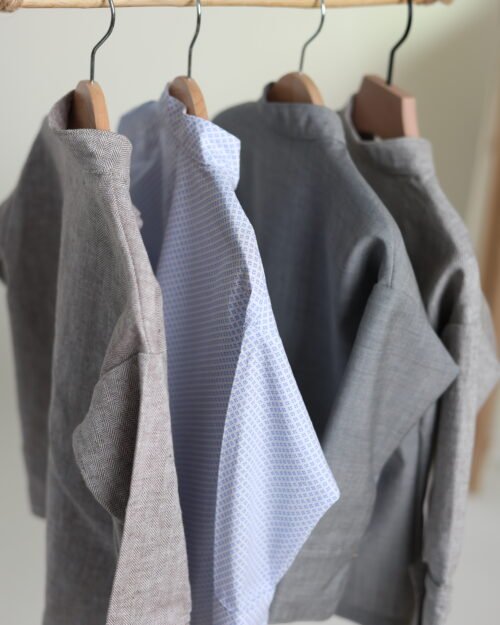 natūralūs marškiniai vaikams