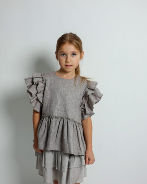 lininė palaidinė mergaitei