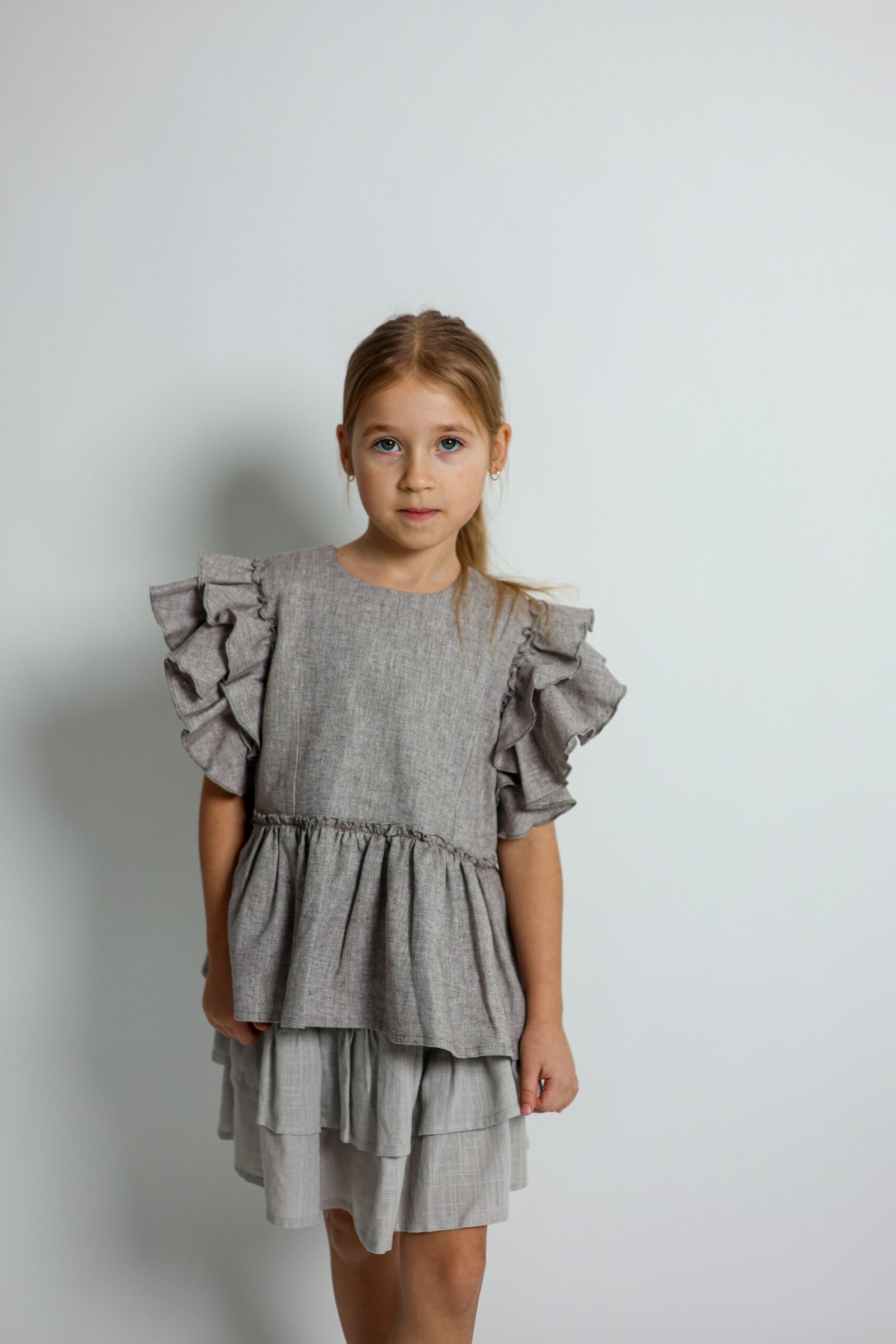 lininė palaidinė mergaitei