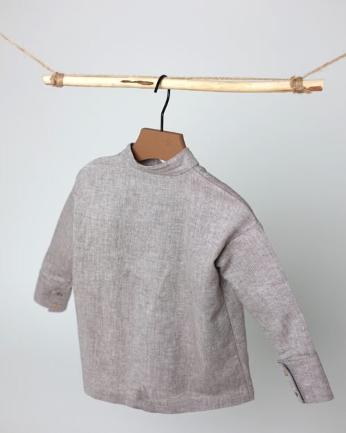 neutralūs lino marškiniai