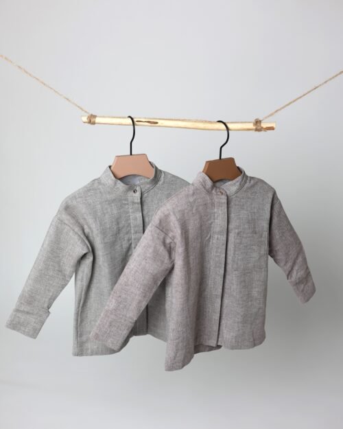 natūralūs lino marškiniai