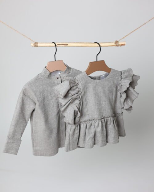 lininiai marškiniai vaikams