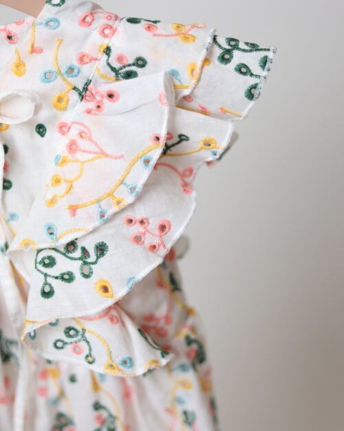 raukinukų suknelė mergaitei