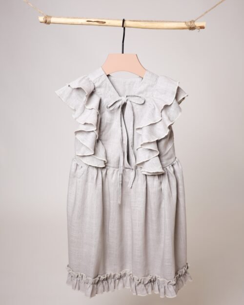 vaikiška lininė suknelė